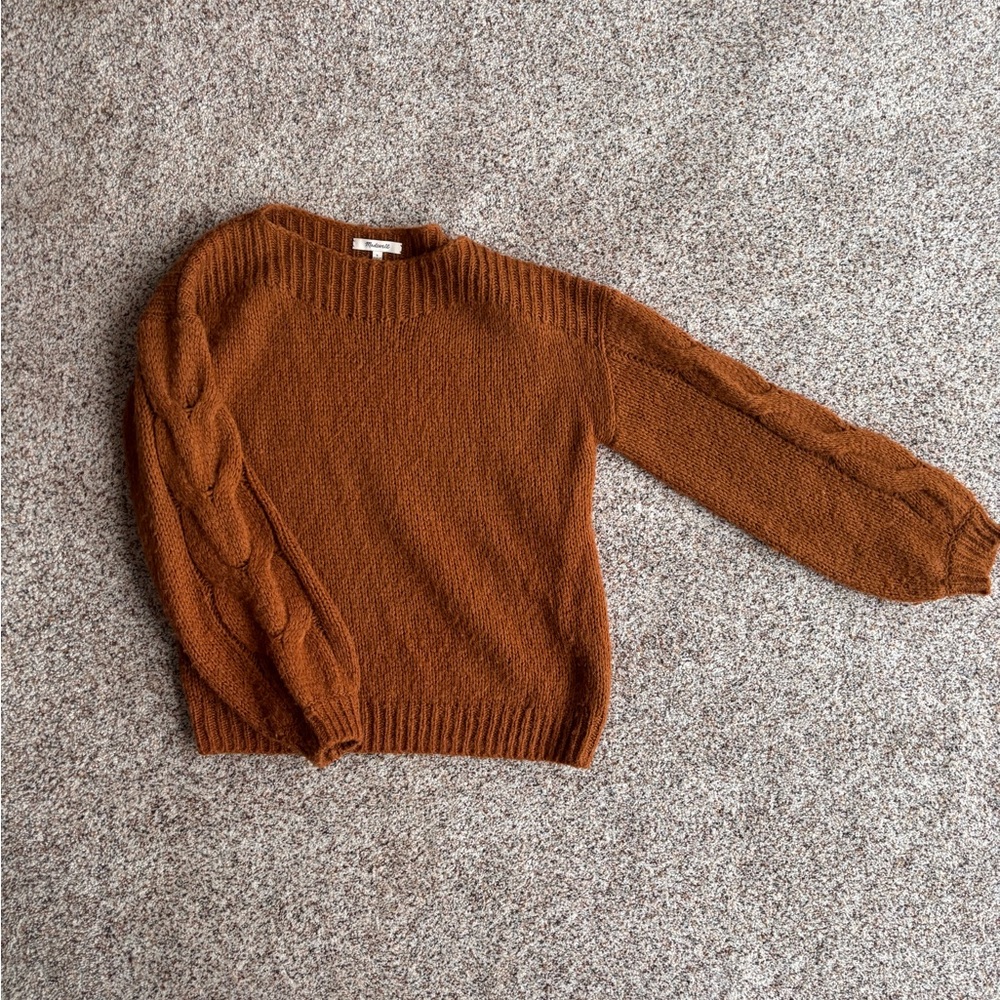 Madewell Rust Crew Neck Sweater
